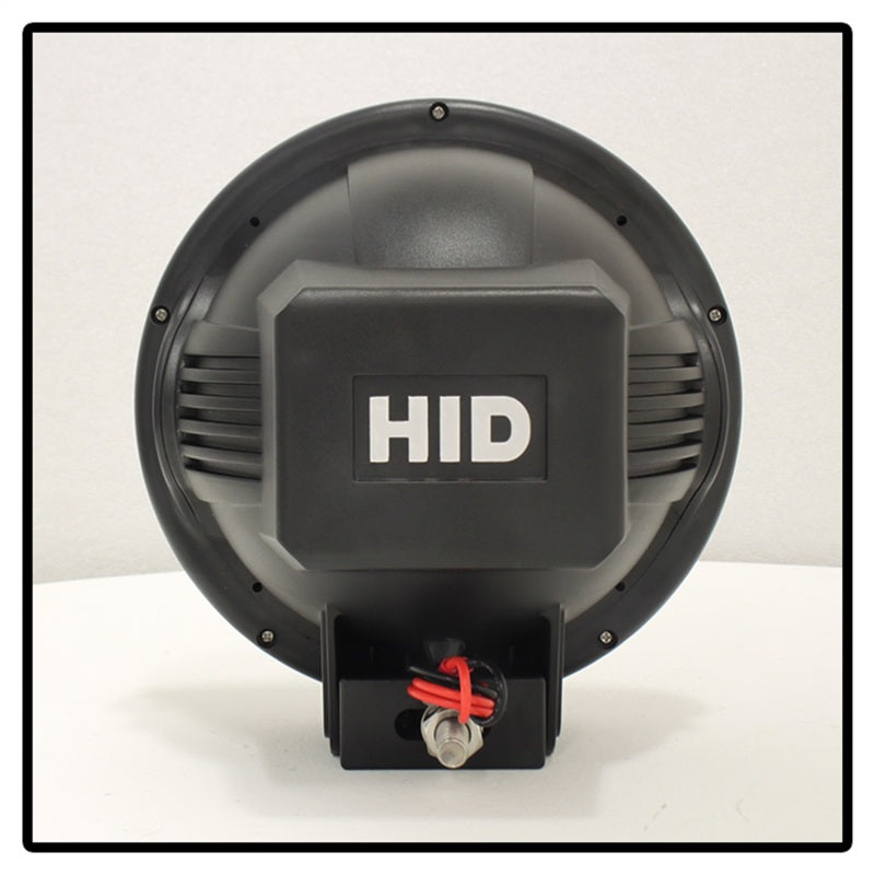 Spyder 7 Inch HID 4x4 fog lights Black/Red Housing w/wiring W/Switch- Chrome FL-CH-JK7004BR-C - Mammoth Racing -