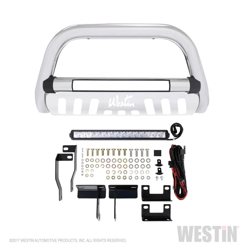 Westin 2009-2018 Dodge/Ram 1500 (Excl. Rebel model) Ultimate LED Bull Bar - Chrome - Mammoth Racing -