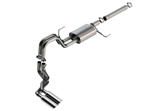 Borla 21-22 Ford F-150 Powerboost 3.5L V6 2WD & 4WD 4DR 3in, 2.25in S-TYPE Catback w/ Chrome Tips - Mammoth Racing -