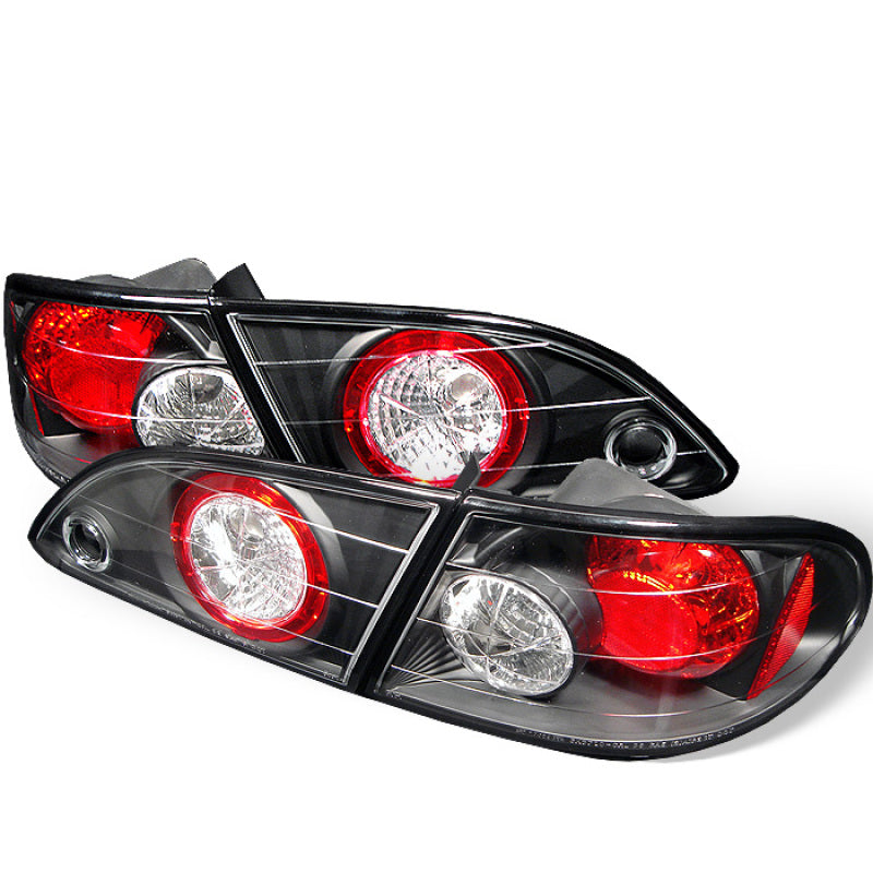 Spyder Toyota Corolla 98-02 Euro Style Tail Lights Black ALT-YD-TC98-BK - Mammoth Racing -