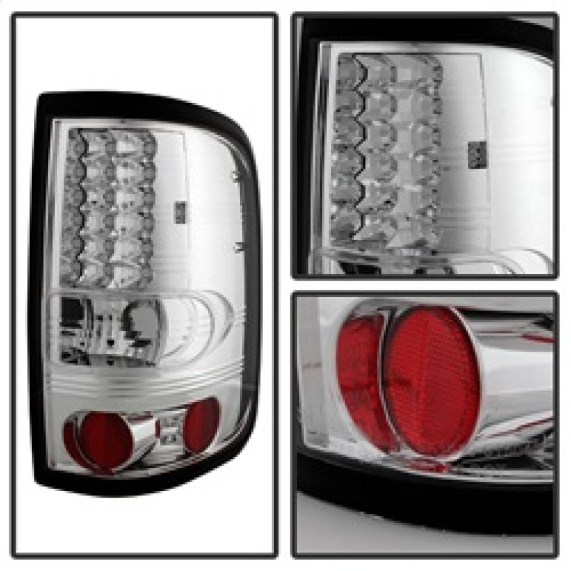 Spyder Ford F150 Styleside 04-08 (Not Fit Heritage & SVT)LED Tail Lights Chrome ALT-YD-FF15004-LED-C - Mammoth Racing -