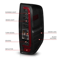 ANZO 2005-2021 Nissan Frontier LED Taillights Black Housing/Smoke Lens - My Store
