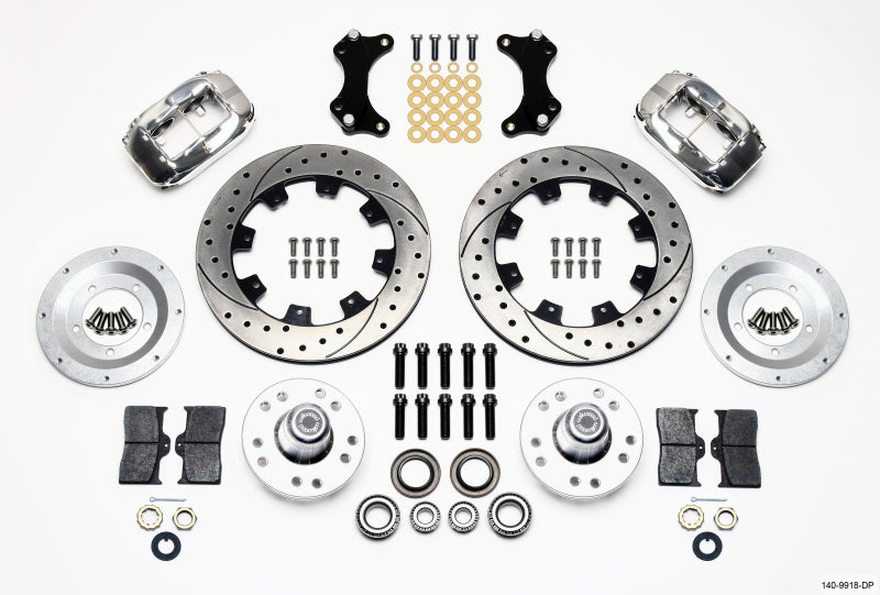 Wilwood Forged Dynalite Front Kit 12.19in Drilled-Polished WWE ProSpindle - My Store