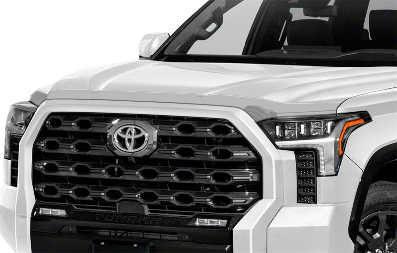 AVS 22-23 Toyota Tundra CC/CrewMax & 2023 Sequoia Aeroskin Low Profile Hood Shield - Chrome - Mammoth Racing -