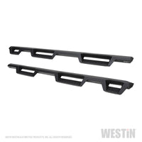 Westin 2019 Chevrolet Silverado/Sierra 1500 (5.5ft) Drop Wheel to Wheel Nerf Step Bars - Txt Black - Mammoth Racing -