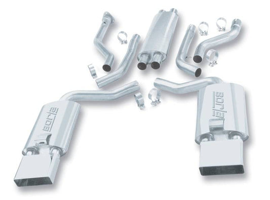 Borla 92-96 Chevrolet Corvette Hatchback/Conv 5.7L 8cyl 4/6 Spd Touring SS Catback Exhaust - Mammoth Racing -