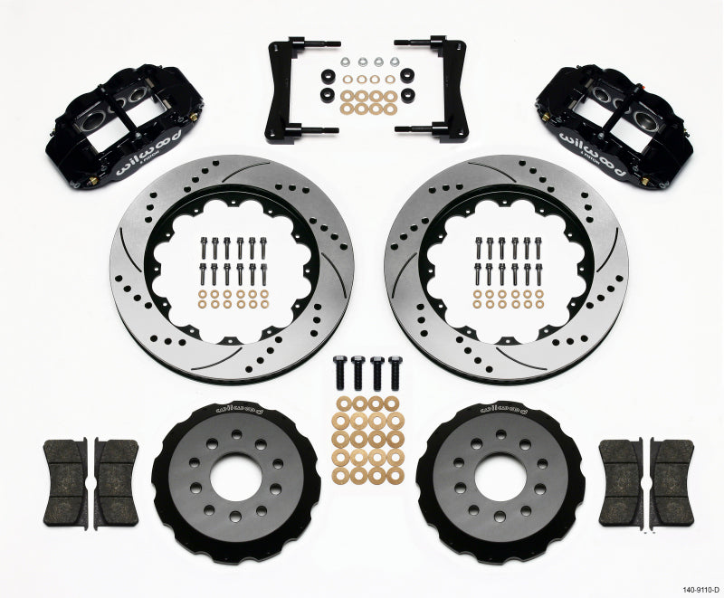 Wilwood Narrow Superlite 6R Front Hat Kit 14.00in Drilled 2005-2014 Mustang - My Store