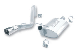 Borla 91-95 Jeep Wrangler YJ 4.0L 6cyl 4WD 2Dr SS Single Rigth Rear Exit Cat-Back Exhaust - Mammoth Racing -