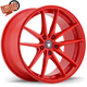 Konig Oversteer 17x8 5x114.3 Et45 Gloss Red - Mammoth Racing -