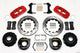 Wilwood Aero4 Rear P-Brake Kit 14.00in Drilled Red Big Ford Old Style 2.36in Offset - Mammoth Racing -