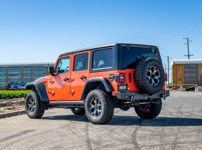 Borla 18-19 Jeep Wrangler JL/JLU 2.0L 4Cyl 2DR/4DR Axle Back Exhaust ATAK w/ 3.5in Tips - Mammoth Racing -