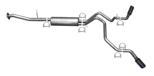 Gibson 00-06 Chevrolet Suburban 1500 LS 5.3l 2.25in Cat-Back Dual Extreme Exhaust - Black Elite - Mammoth Racing -