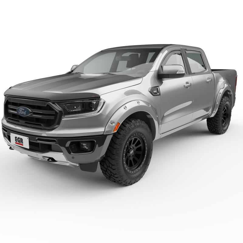 EGR 19-22 Ford Ranger Painted To Code Ingot Traditional Bolt-On Look Fender Flares Silver Set Of 4 - Mammoth Racing -