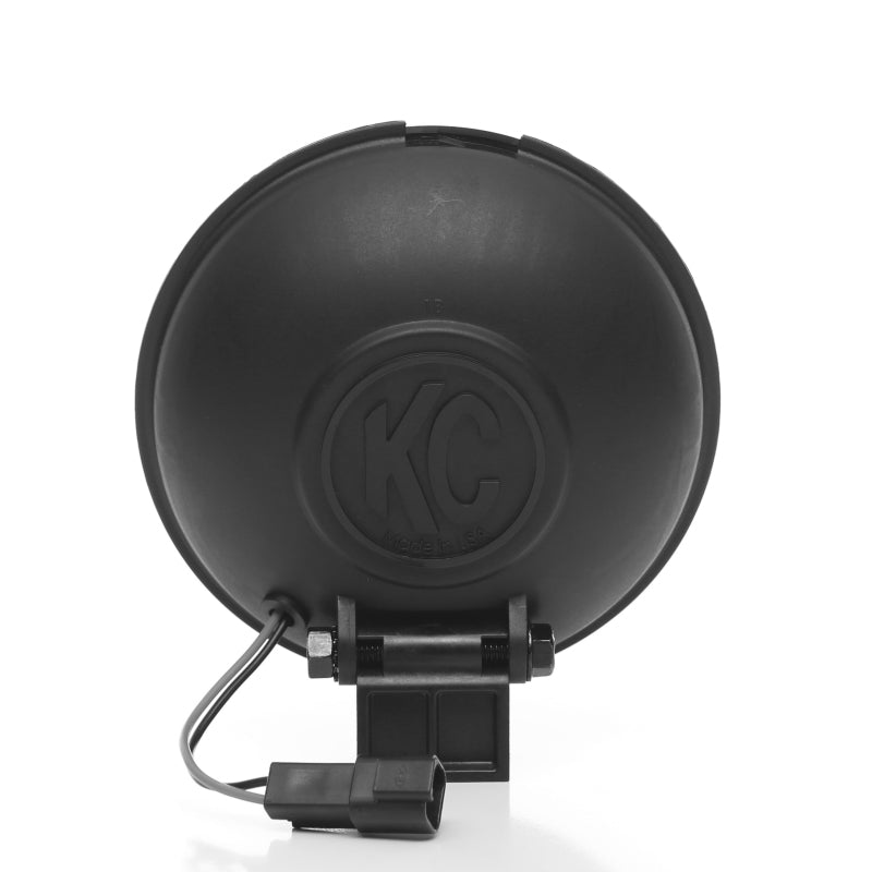 KC HiLiTES Apollo Pro 6in. Halogen Light 100w Spot Beam (Pair Pack System) - Black - Mammoth Racing -