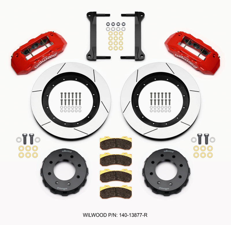Wilwood Tx6r Front Kit 16.00in Red 1999-2010 GM H2 Truck/SUV 2500 - My Store