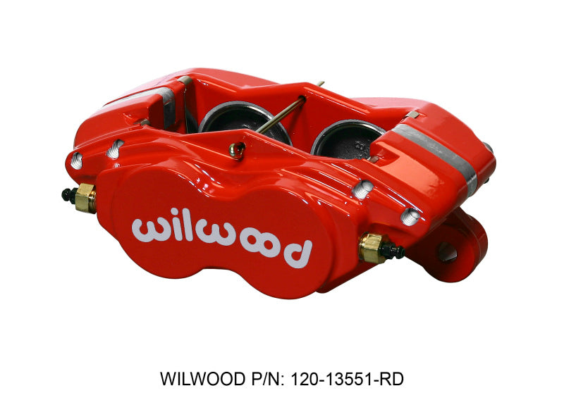 Wilwood Caliper-Forged Dynalite-M-Red 1.75in Pistons 1.00in Disc - Mammoth Racing -
