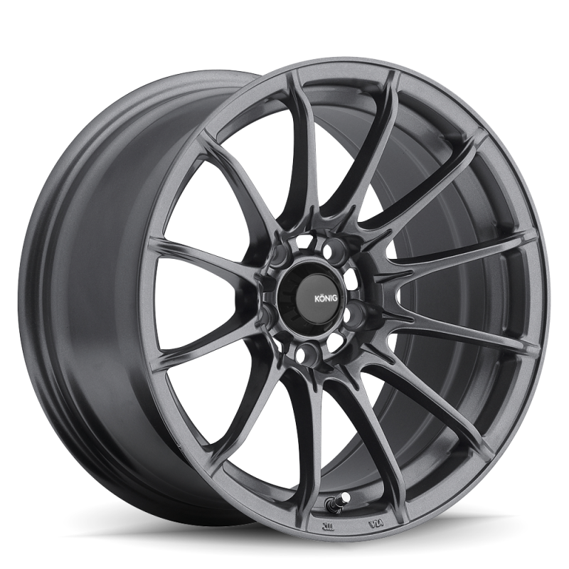 Konig Dial In 15x8 4x100 Et25 Matte Grey - Mammoth Racing -