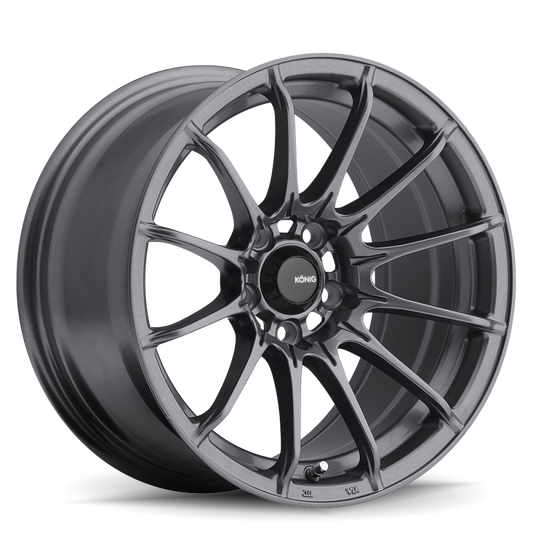 Konig Dial In 15x9 4x100 Et35 Matte Grey - Mammoth Racing -