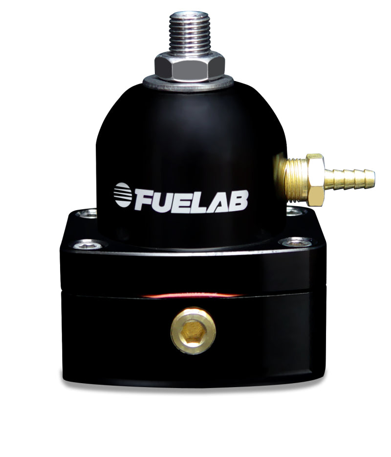 Fuelab 515 Carb Adjustable FPR Large Seat 1-3 PSI (2) -6AN In (1) -6AN Return - Black - Mammoth Racing -