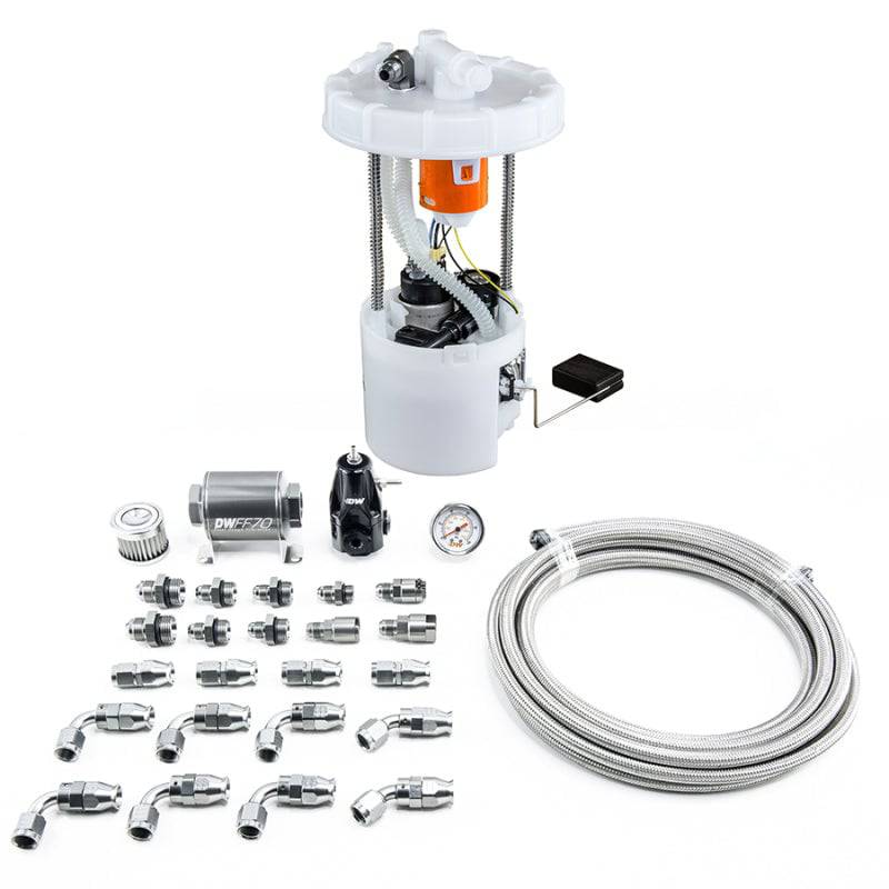 DeatschWerks 06-11 Honda Civic Si K20 DW400 Pump Module & Return Kit w/PTFE Fuel Lines - Mammoth Racing -