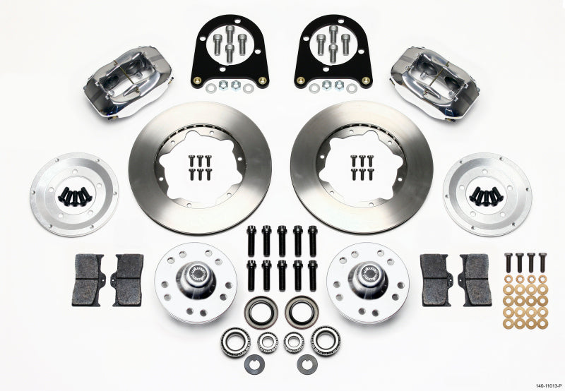 Wilwood Forged Dynalite Front Kit 11.00in Polished 37-48 Ford Psgr. Car Spindle - Mammoth Racing -