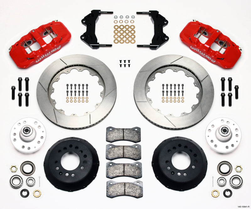 Wilwood Aero6 Front Hub Kit 14.00-Red WWE ProSpindle - Mammoth Racing -