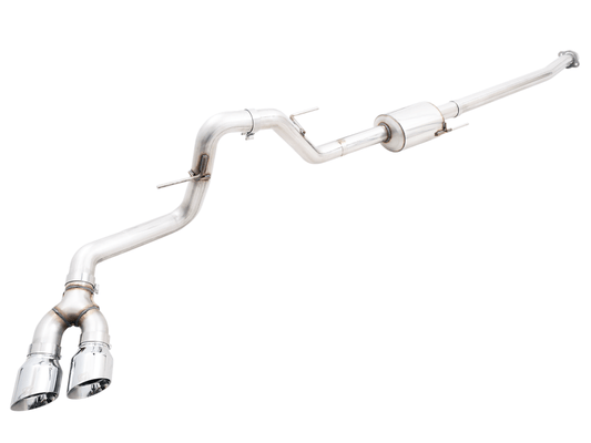 AWE 0FG 21+ Ford F150 Dual Side Exit Cat-Back Exhaust- 4.5in Chrome Silver Tips - My Store
