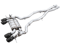 AWE SwitchPath Catback Exhaust for BMW G8X M3/M4 - Diamond Black Tips - My Store
