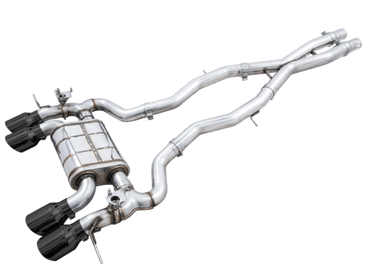 AWE SwitchPath Catback Exhaust for BMW G8X M3/M4 - Diamond Black Tips - My Store