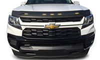 AVS 15-22 Chevy Colorado Aeroskin Low Profile Hood Shield w/ Lights - Black - Mammoth Racing -