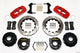 Wilwood Aero4 Rear P-Brake Kit 14.00in Drill Red Ford 8.8 w/2.5in Offset-5 Lug - Mammoth Racing -