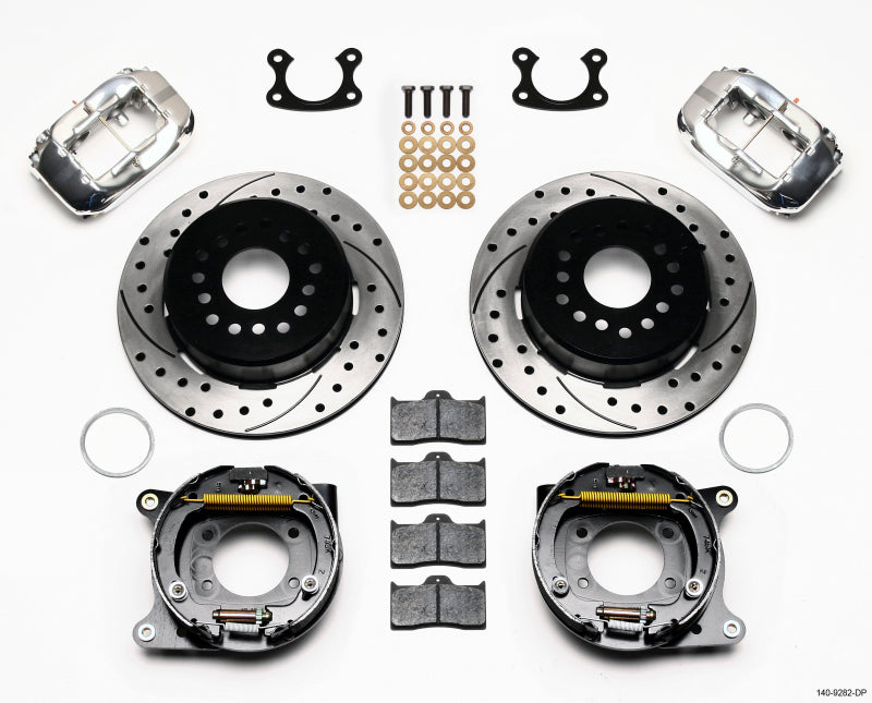Wilwood Forged Dynalite P/S Park Brake Kit Drill-Polish Small Ford 2.50in Offset - My Store