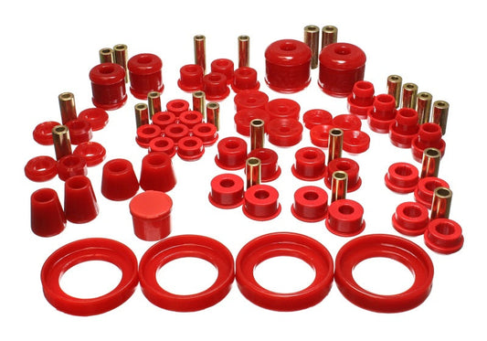 Energy Suspension 97-01 Honda Prelude (Type SH only) Red Hyper-Flex Master Bushing Set - My Store