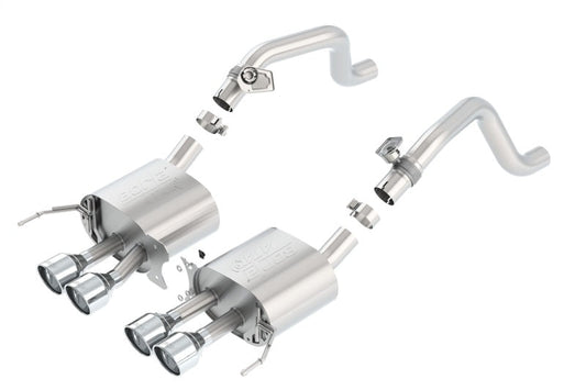 Borla 14-15 Chevy Corvette C7 w/ AFM w/o NPP Atak Rear Section Exhaust Quad Rd RL Tips - My Store