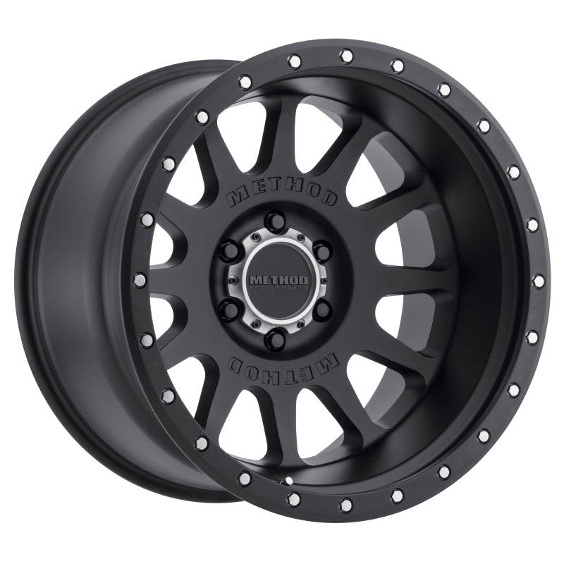 Method Mr605 NV 20x10 -24mm Offset 6x135 87mm CB Matte Black Wheel - Mammoth Racing -