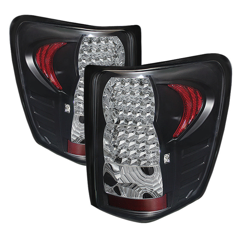 Xtune Jeep Grand Cherokee 99-04 LED Tail Lights Black ALT-JH-JGC99-LED-BK - Mammoth Racing -
