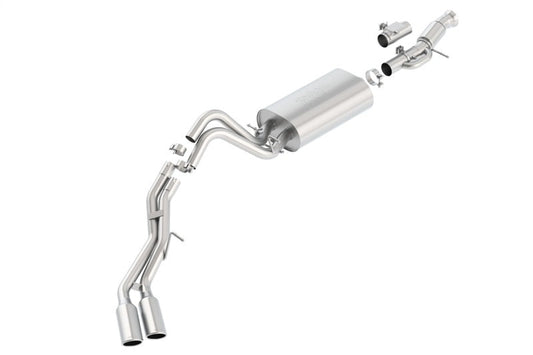 Borla Touring Cat Back 15-16 GMC Denali 6.2L V8 2.75in, 2.25in Dual Same Side Exit 4in Tips Exhaust - My Store