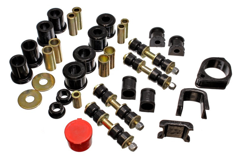 Energy Suspension 97-01 Ford Escort/ZX2 Black Hyper-flex Master Bushing Set - Mammoth Racing -