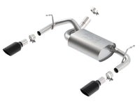 Borla 12-14 Jeep Wrangler JK 2/4Dr Rr Section ATAK Single Square Rlld Angle-Cut Black Chrome Exhaust - My Store