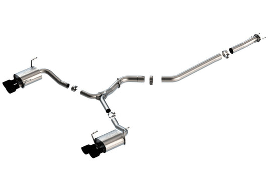 Borla 15-19 Subaru WRX/STI 2.5L Turbo 3in S-Type Catback Exhaust - 2.5in Black Chrome Tips - My Store