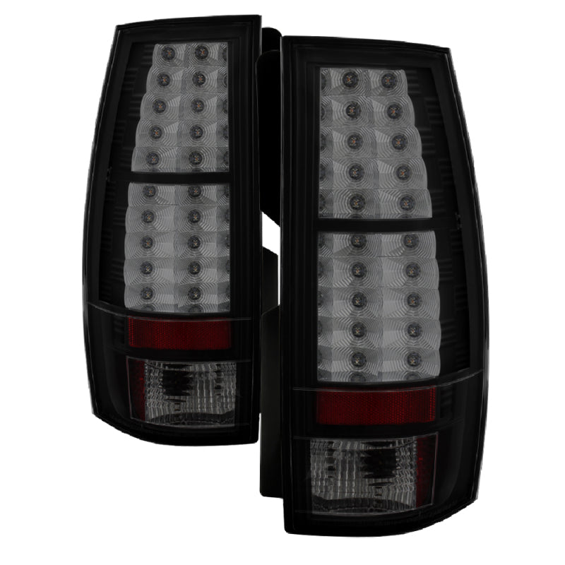 Spyder Chevy Suburban/GMC Yukon/Yukon Denali 07-14 LED Tail Lights Blk Smke ALT-YD-CSUB07-LED-BSM - Mammoth Racing -