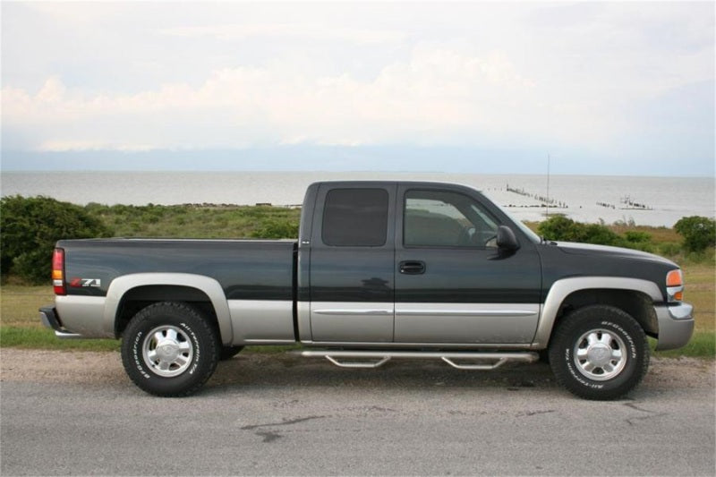 N-Fab Nerf Step 99-06 Chevy-GMC 2500/3500 Ext. Cab - Gloss Black - Cab Length - 3in - Mammoth Racing -