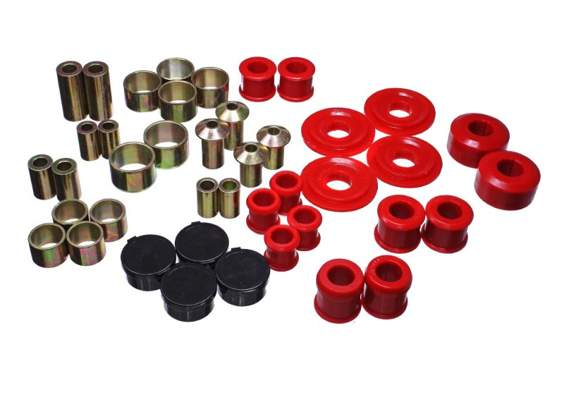 Energy Suspension 2015 Ford Mustang Rear Control Arm Bushing Set - Red - Mammoth Racing -