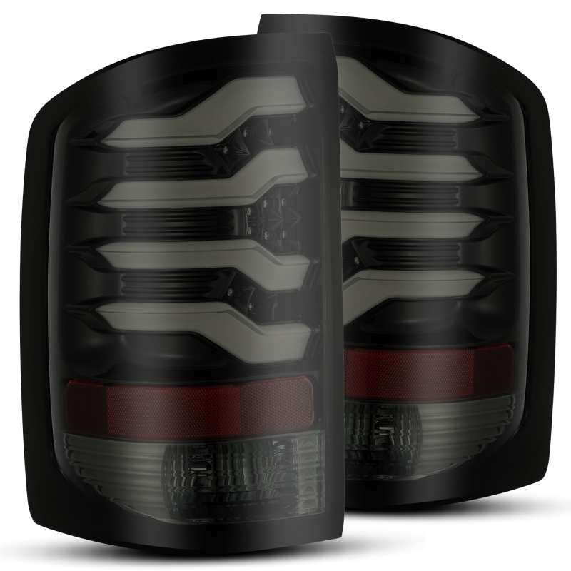 AlphaRex 14-18 GMC Sierra 1500 PRO-Series LED Tail Lights Jet Black - My Store