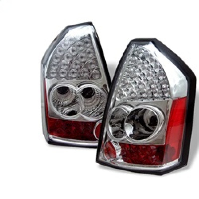Spyder Chrysler 300 05-07 LED Tail Lights Chrome ALT-YD-CHR305-LED-C - Mammoth Racing -