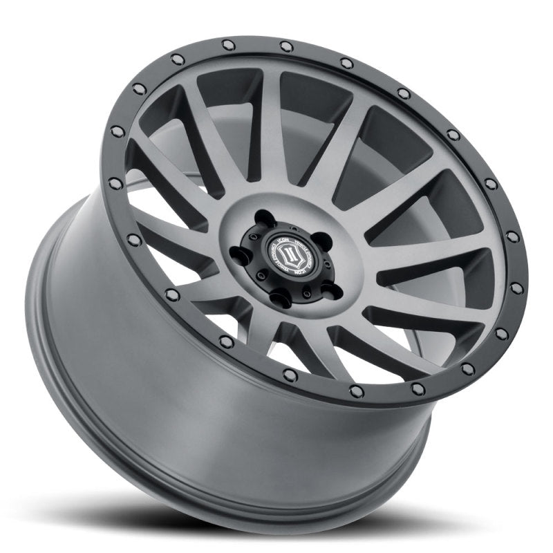 Icon Compression 20x10 6x135 -19mm Offset 4.75inBS Titanium Wheel - Mammoth Racing -