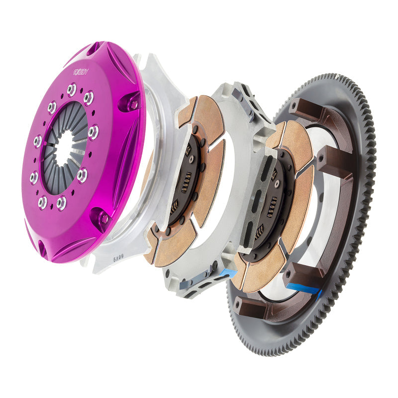 Exedy 1986-1989 Mazda Rx-7 R2 Hyper Twin Cerametallic Clutch Sprung Center Disc Push Type Cove - Mammoth Racing -
