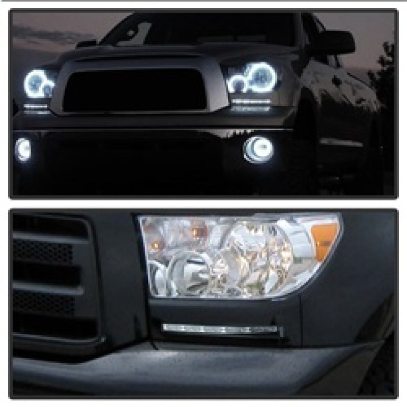 Spyder Toyota Tundra 07-13 Daytime LED Running Lights wo/switch Silver FL-DRL-TTU07-SIL - Mammoth Racing -