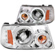 ANZO 2001-2011 Ford Ranger Projector Headlights w/ Halo Chrome (CCFL) 1 pc - Mammoth Racing -