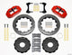 Wilwood Narrow Superlite 6R Front Hat Kit 12.88in Drill Red 2006-Up Civic / CRZ - Mammoth Racing -